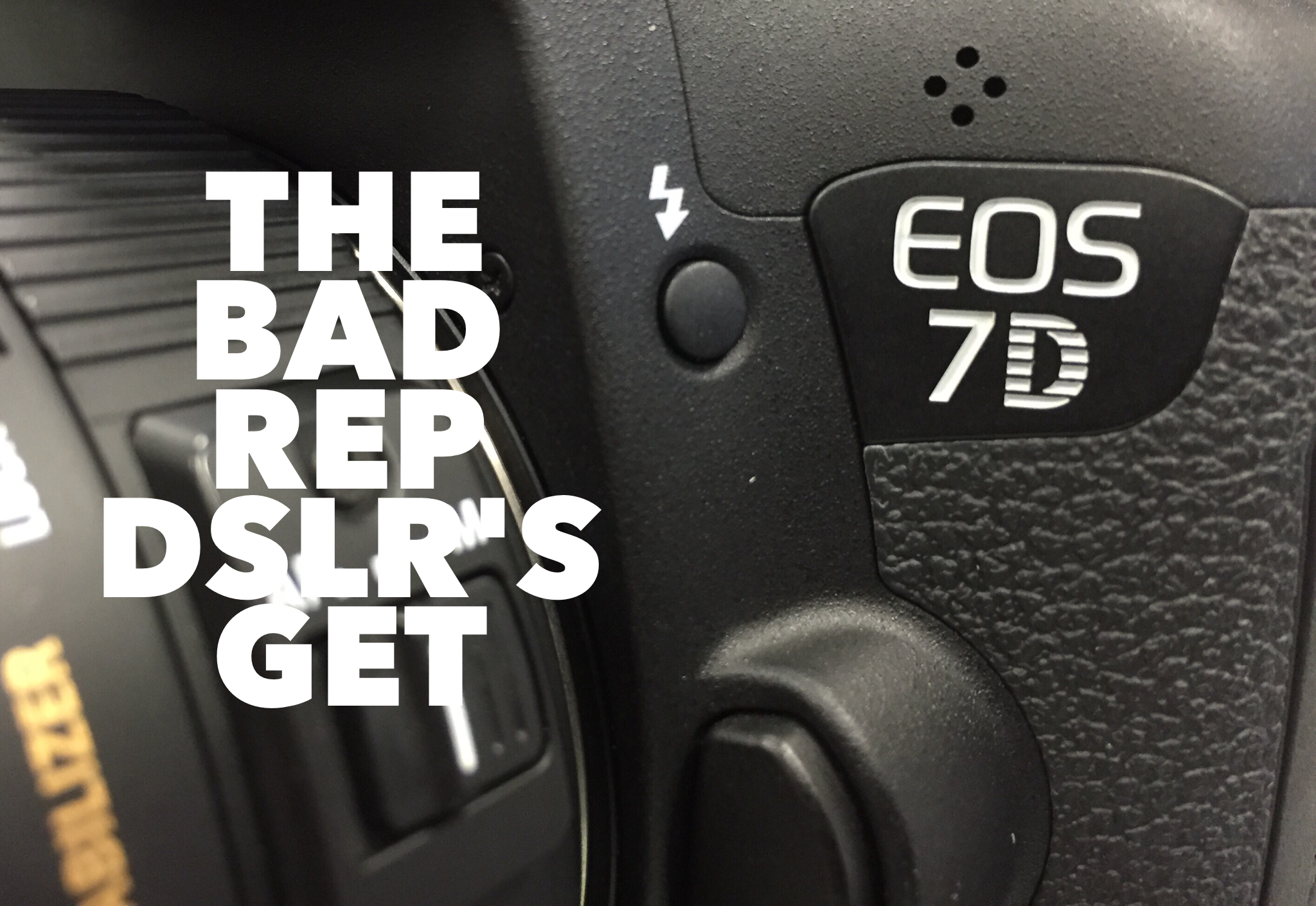The Stigmatism of Being a DSLR Camera Operator