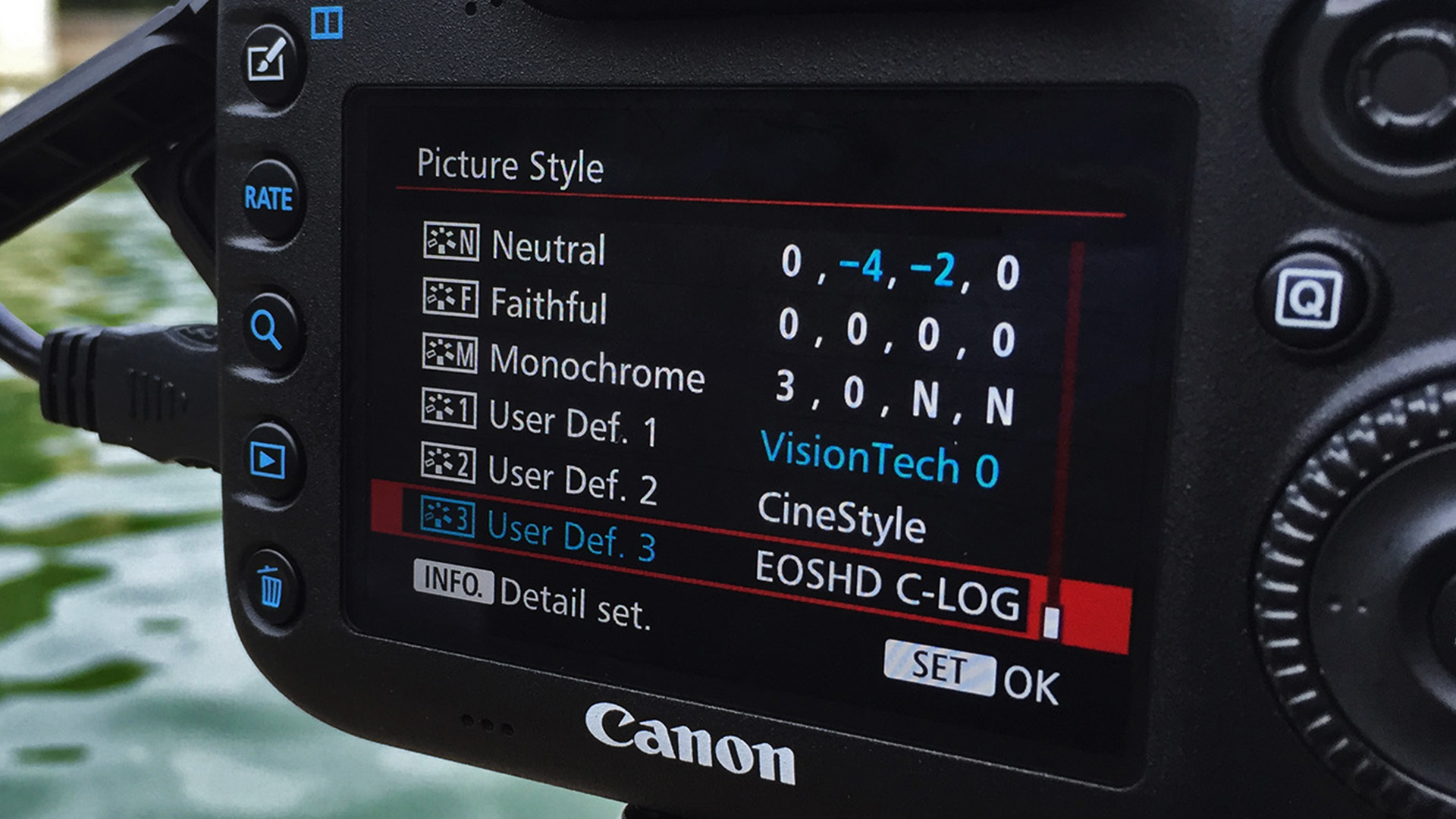 Canon C LOG on a DSLR